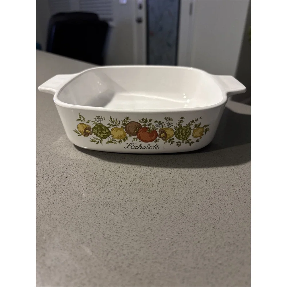 Vintage Corning Ware A-1-B Spice of‎ Life L'Echalote Casserole Dish 1 Qt NO LID